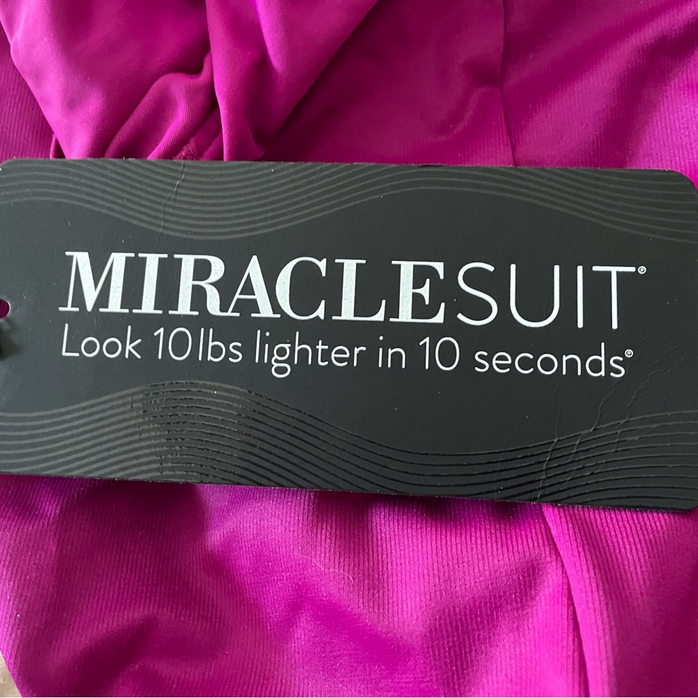 Miraclesuit Raspberry Pink Swimsuit - Picture 2 of 4